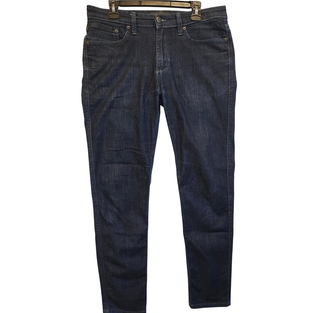 DU/ER L2X Slim Fit Jeans Dark Wash Indigo Denim Mens 36x31